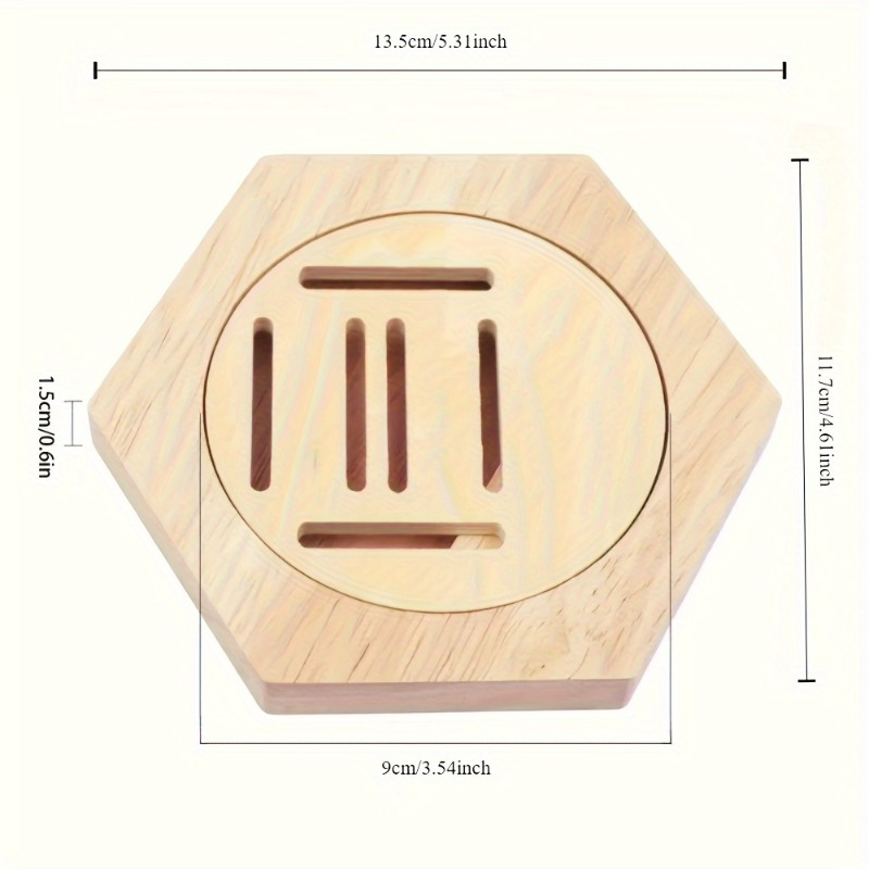 6Pack Hexagonal Wooden Medal D - Sustainable Living Eco Friendly 评论和价格