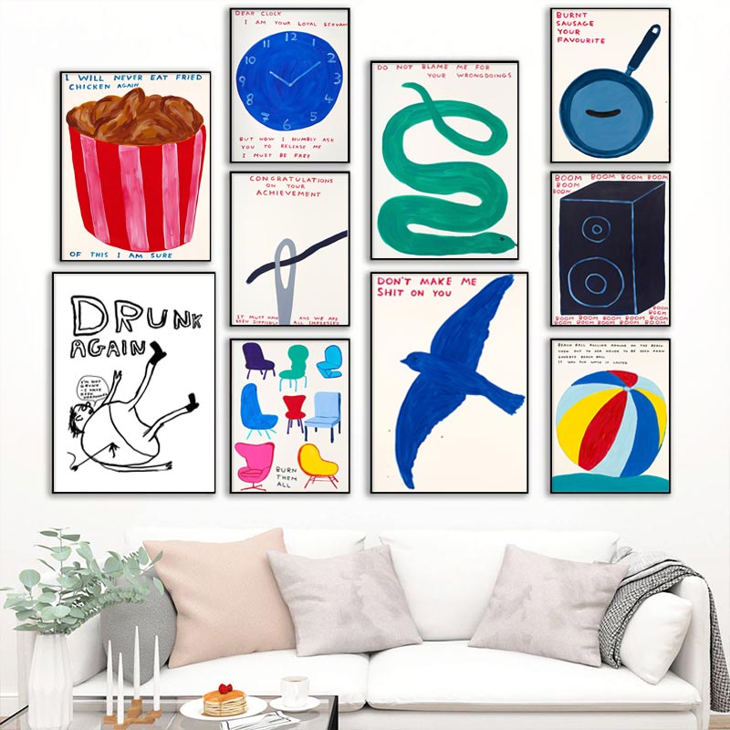 David Shrigley Posters Humorou - Sustainable Living Eco Friendly 评论和价格