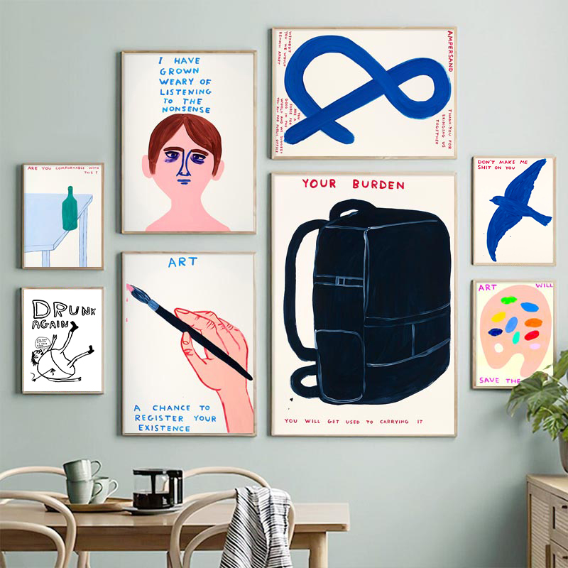 David Shrigley Posters Humorou - Sustainable Living Eco Friendly 评论和价格