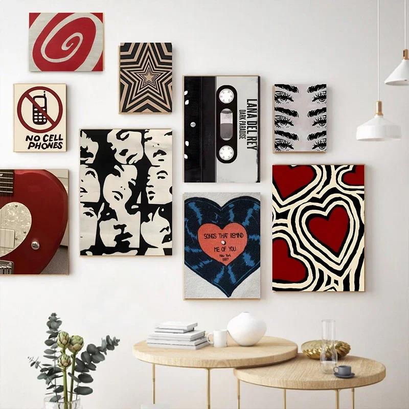 Posters Y2K Rock Style Canvas  - Sustainable Living Eco Friendly 评论和价格