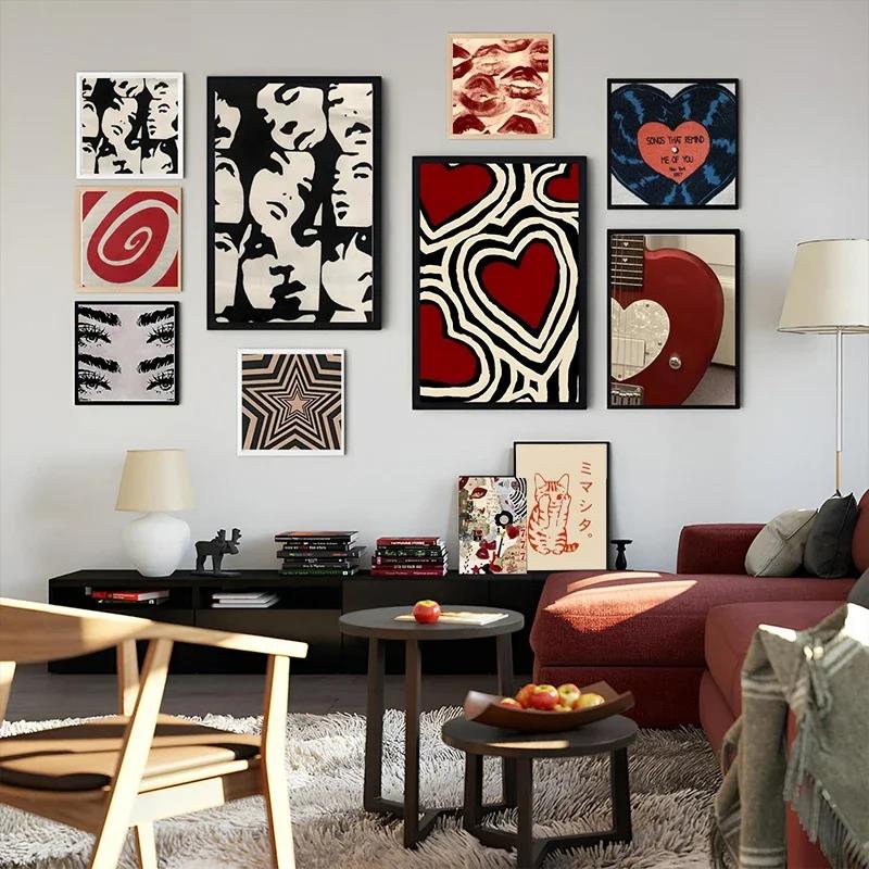 Posters Y2K Rock Style Canvas  - Sustainable Living Eco Friendly 评论和价格