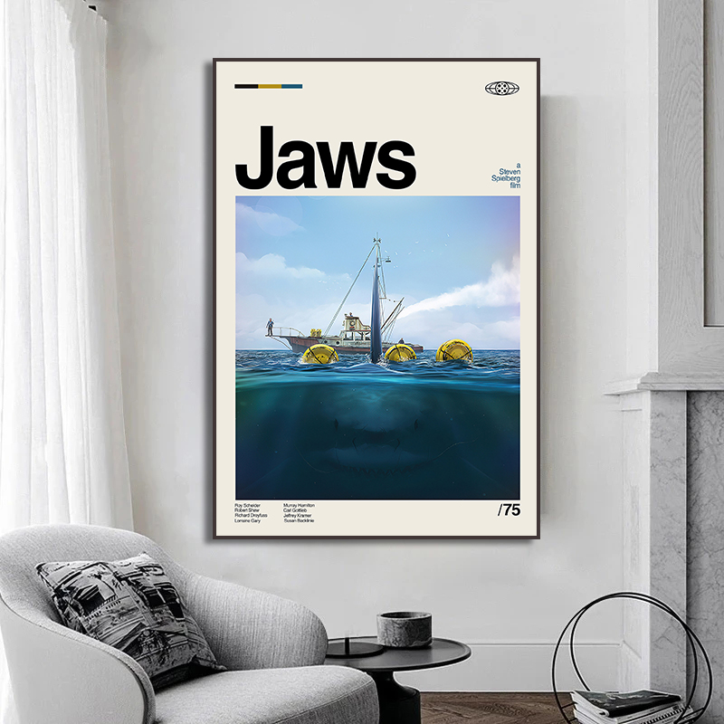 Jaws Posters  Shark Canvas Pai - Sustainable Living Eco Friendly 评论和价格